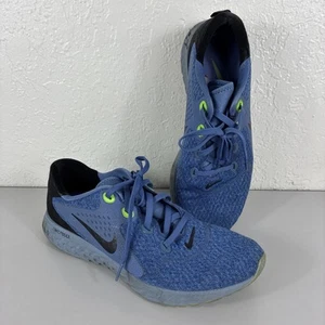 Nike Legend React Running Shoes Mens Size 11 Low Blue Mesh Lace-Up AA1625-406 - Picture 1 of 17