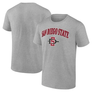 Men's Heather Gray San Diego State Aztecs Campus T-Shirt - Picture 1 of 3