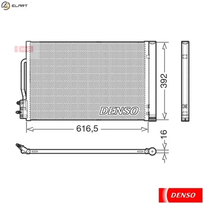 CONDENSER AIR CONDITIONING DCN20049 FOR OPEL INSIGNIA/B/Sports/Tourer/Combi 1.5L - Image 1 of 4