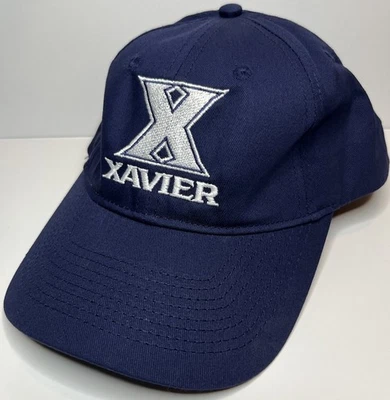 VTG Xavier University Musketeers NCAA SnapBack Giant X Spell Out Hat Cap Blue - Image 1 of 4