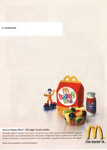 McDonald Happy Meal Pubblicità 2004 Werbung Italian Magazine Advertising 19x14 - Picture 1 of 1