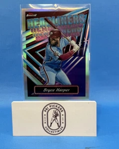 2023 Topps Finest Baseball Bryce Harper Headliners Silver Refractor #FH-2 - Picture 1 of 2