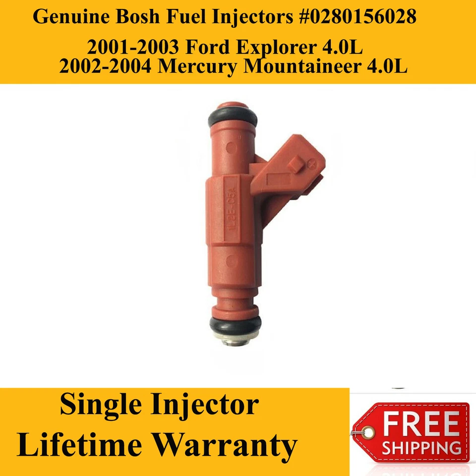 Подлинная топливная форсунка Bosch 2002-2004 Mercury Mountaineer 4,0 л - Изображение 1 из 1