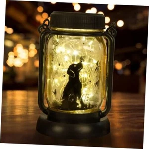 Dog Solar Lanterns 3in1 Dog Solar Lights Outdoor Dog Gifts Dog Kiss Butterfly - Picture 1 of 7