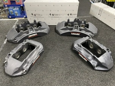 FERRARI F12 BERLINETTA BRAKE CALIPER FRONT REAR ALL 4 GENUINE BLACK - Image 1 of 4