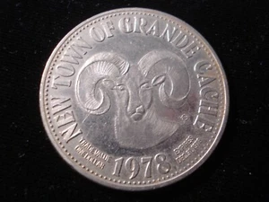 New Town Of The Grande Cache 1978 Coal Miner Token (SA01) - Picture 1 of 2