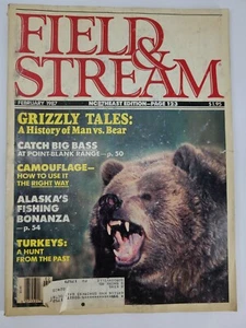 Field & Stream Magazine February 1987 Grizzly Tales Alaska Fishing Bonanza Hunt - Imagen 1 de 9