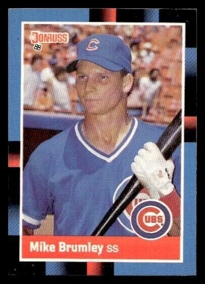 1988 Donruss  #609  Mike Brumley    Shortstop   Chicago Cubs   FREE shipping - Image 1 of 1
