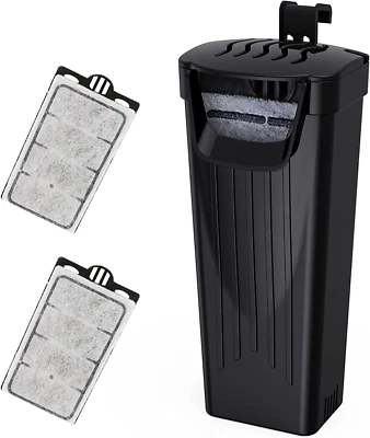 MOONORANGE Turtle Tank Filter Aquarium Internal Filter Low-Level Waterfall Filter for Rep