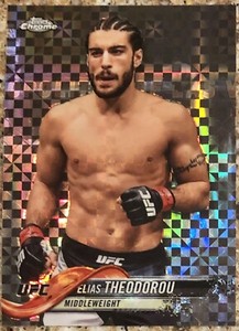 2018 Topps Chrome UFC ELIAS THEODOROU X-Fractor Insert #67 🔥