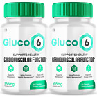 (2 Pack) Gluco6 Blood Pills, Gluco6 Supplement Blood Sugar Health (120 Capsules)