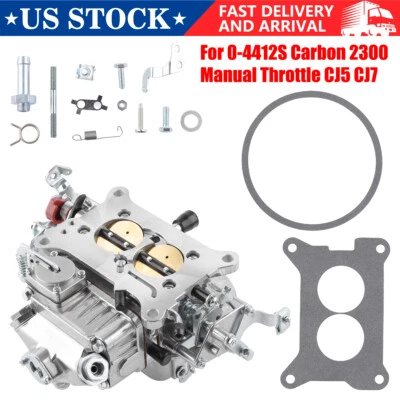 Replace Fits 0-4412S Carburetor 2300 500 CFM 2 Barrel Manual Choke CJ5 CJ7 F100 - Image 1 of 4