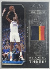 2010-11 Elite Black Box Kevin Durant Game Worn Patch Prime /49 Reigning Threes