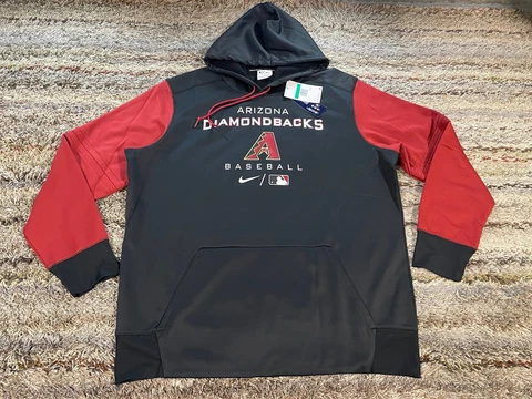 Nike Therma-Fit MLB Arizona Diamondbacks Baseball Hoodie Sweatshirt Mens XL $80 Cover