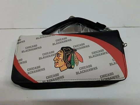 Chicago Blackhawks NHL Curve Zip Organizer Ladies Wallet Cover