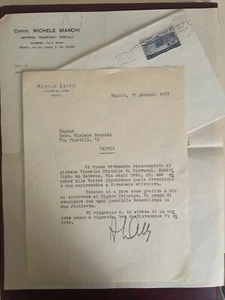 Lettera firmata da Achille Lauro - Picture 1 of 1