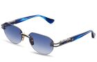 DITA META EVO TWO DTS152-A-02 Antique Silver Blue Swirl Blue Rimless Sunglasses