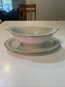 Noritake Promise Me Green Gravy Boat Rare And HTF - Picture 1 of 9