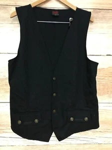 Spiral Direct Black Mens Waistcoat - Picture 1 of 5