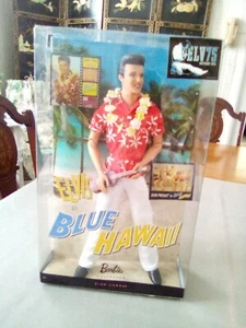2009 Mattel Elvis In Blue Hawaii Barbie Collector Pink Label #R4509 NRFB - Bild 1 von 7
