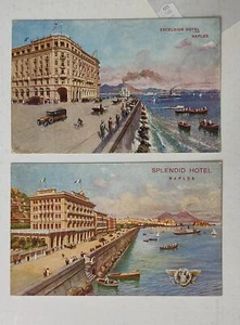 NAPOLI CITTA'-ALBERGO HOTEL-LOTTO 2 CARTOLINE-C42-168 - Imagen 1 de 1