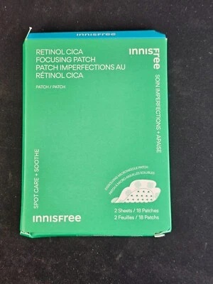 NUEVO INNISFREE Parche de Retinol Cica Focusing Pimple (2 hojas/18 piezas - VENTA AL POR MENOR: $24) Foto 1 de 2