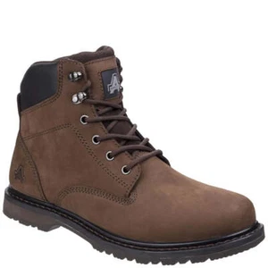 Amblers Safety Millport Lace Up Brown Boot - Picture 1 of 4