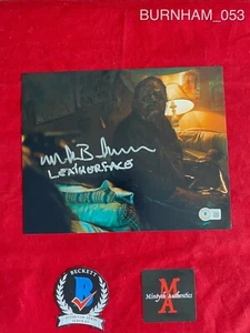 MARK BURNHAM SIGNED 8x10 PHOTO! LEATHERFACE! TEXAS CHAINSAW MASSACRE! BECKETT - Picture 1 of 4