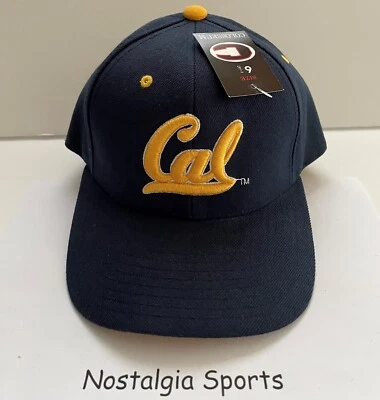 SOMBRERO AJUSTADO CAL BERKELEY BEARS Coliseo de colección nuevo con etiquetas nuevo stock antiguo talla 6-7/8 Foto 1 de 4