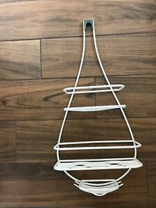 Metal  Wire Hanging Shower Caddy,  Wide Space for Shampoo, Conditioner & Soap