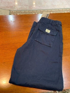 NWT American Eagle Mens Military Surplus Supply Cargo Pants 30X32 Navy Blue - Picture 1 of 9