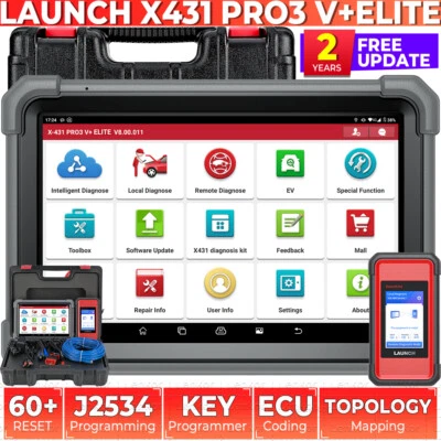 Launch X431 Pro3S+ Elite Pad 7 Car Diagnostic Tool ALL SYSTEMS Key Programmer - Image 1 of 4