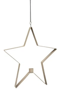 Country Primitive Medium Hanging Star Taper Candle Holder Choice of Color - Picture 1 of 7