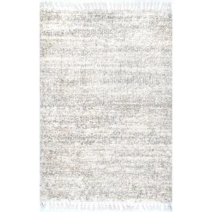 StyleWell Area Rug 8.8 ft X 12 ft Rectangle Polypropylene Solid Color Ivory - Picture 1 of 7