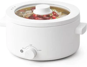 2L Electric Cooker, Ceramic Glaze Non-Stick Pot, Dual Power, Quick Heating - Picture 1 of 40