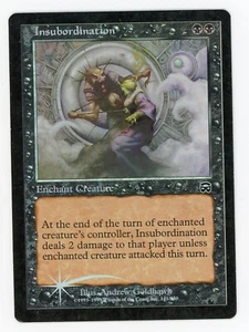 Insubordination FOIL Mercadian Masques MTG Magic the Gathering - Picture 1 of 2