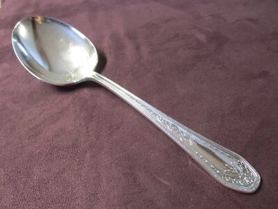 HAMPTON COURT 1926 bayas o cuchara grande para servir placa de plata sin monograma Foto 1 de 4