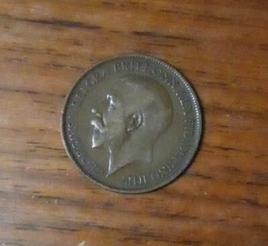 1915 British India Half Penny King George V - Picture 1 of 2