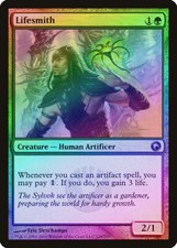 Lifesmith FOIL Scars of Mirrodin NM Green Uncommon MAGIC MTG CARD ABUGames