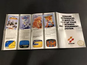Inserto de caja para Nintendo nes konami - Imagen 1 de 2