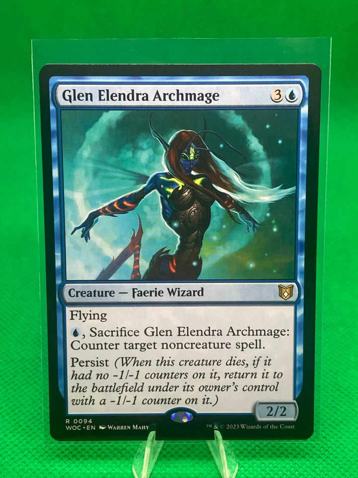 MTG - GLEN ELENDRA ARCHMAGE - Wilds of Eldraine Com (R) - Image 1 of 1