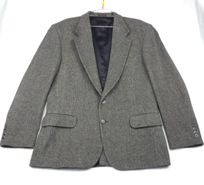 Abrigo deportivo Robert Stock para hombre marrón 42R lana espiga tweed blazer  Foto 1 de 4
