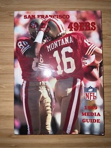 1989 San Francisco 49ers - NFL Media Guide - Joe Montana Cover - Picture 1 of 4