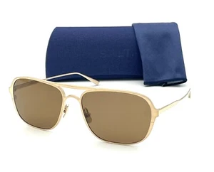 SALT Optics YEAGER BHG Brushed Honey Gold / Deep Brown 60mm Polarized sunglasses - Picture 1 of 4