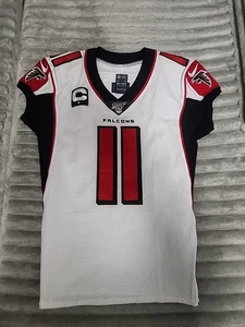 2019 Game Issue Atlanta Falcons Julio Jones Football Jersey 100 YR - Captain W - Bild 1 von 6