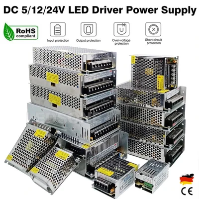 DC 12V LED Trafo Netzteil 5V/12V /24V 1-60A Schaltnetzteil Netzadapter Driver - Bild 1 von 4