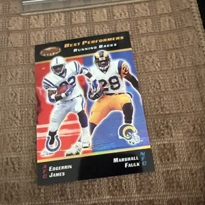 2000 Bowman's Best Edgerrin James/Marshall Faulk Football Cards #91 - Picture 1 of 4