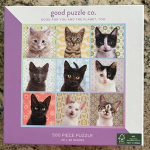 Galison (Good Puzzle Co.) jigsaw puzzle; complete; Cat Portraits; 500 pcs #61 - Picture 1 of 1