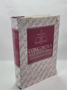 NIV Concordia Self-Study Bible Hardcover Book Red Letter 1984 CPH - Picture 1 of 16