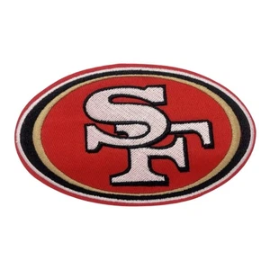 San Francisco 49ers Patch 5x3 Iron On Embroidered NFL Football - Picture 1 of 1